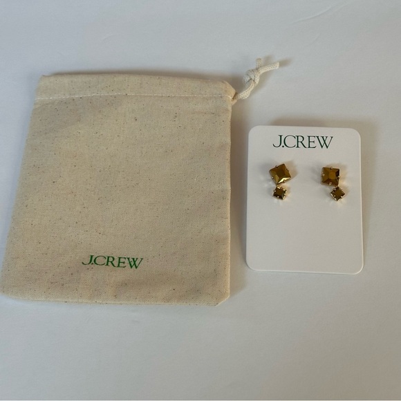 J.Crew Square sparkle earrings - Picture 3 of 3